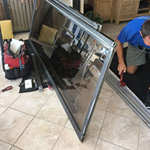 sliding glass door frame repair Winter Park